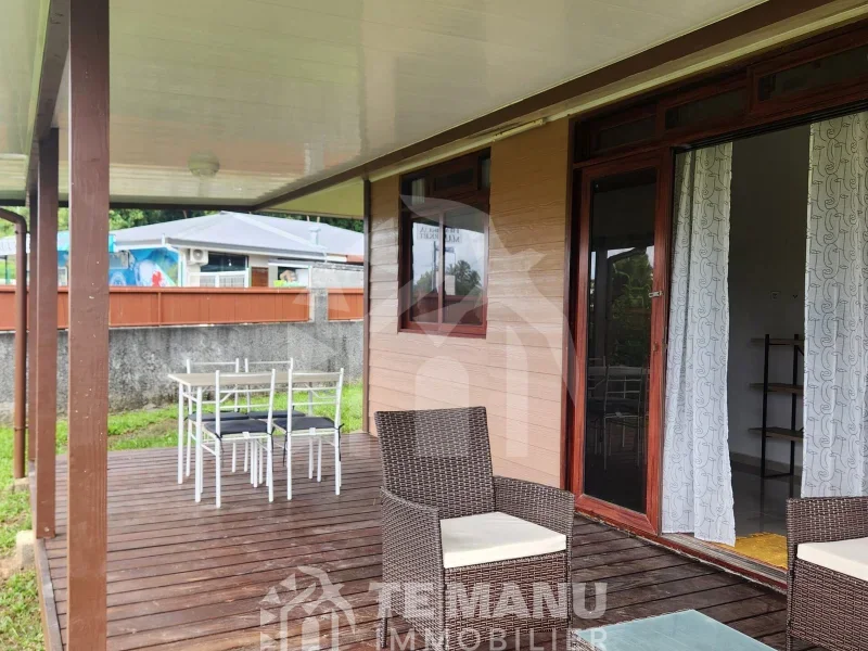 FARE TIREO – Bungalow à Louer à Faaone, Début Taravao - temanuimmobilier.com